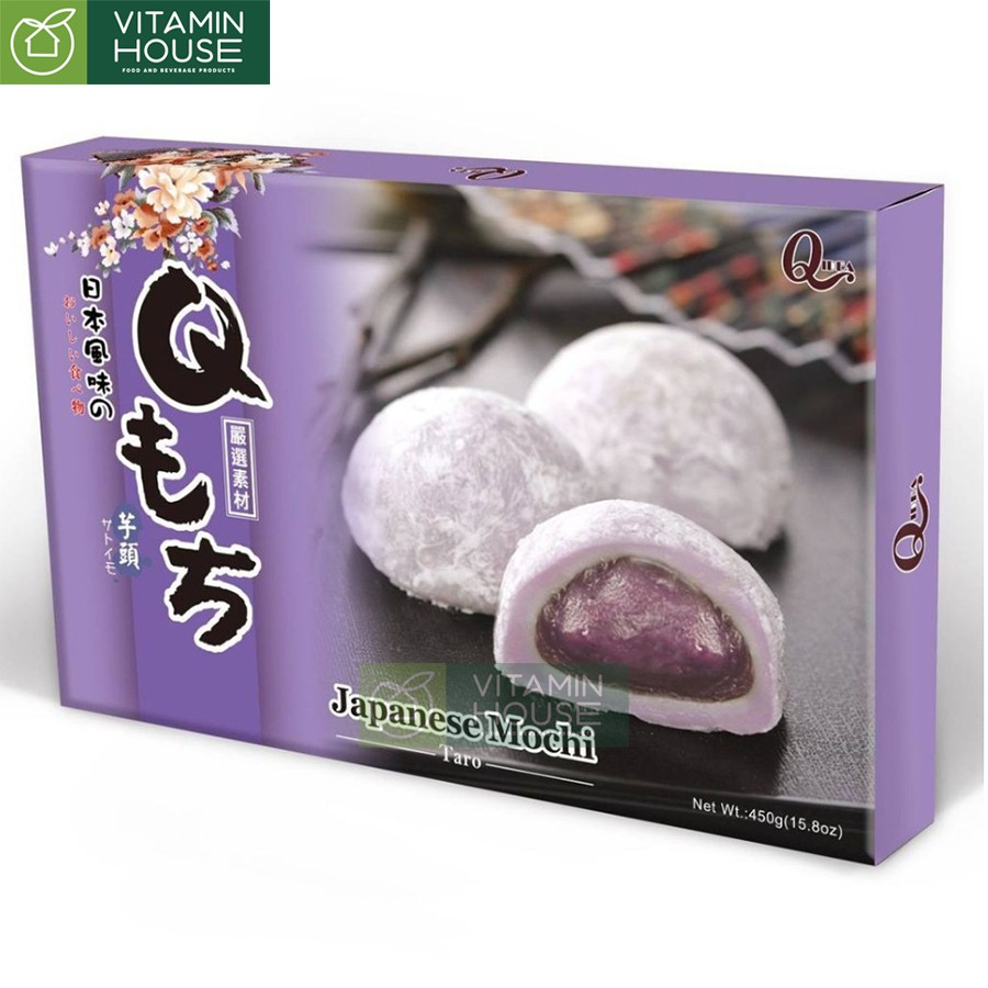 Bánh mochi Qidea vị khoai môn đậu phộng 150g [VITAMIN HOUSE]
