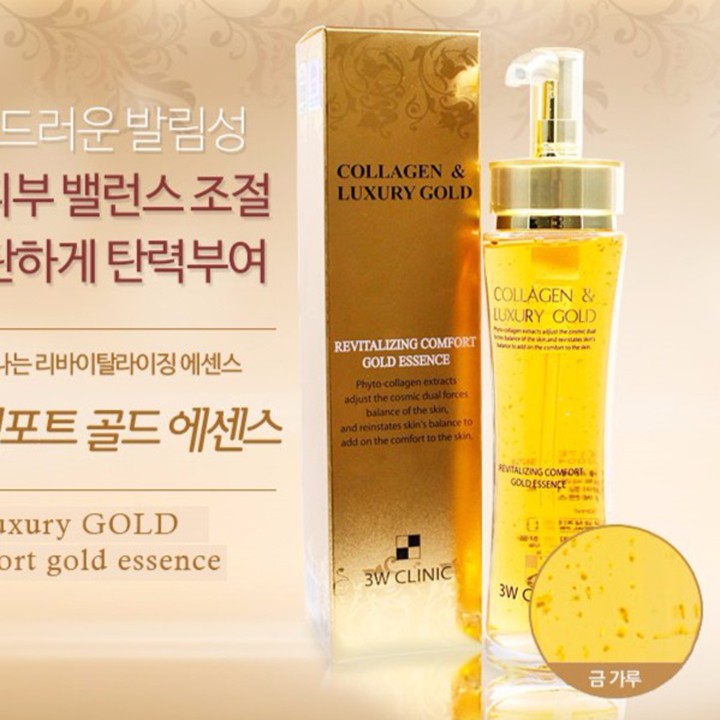 [𝗦𝗔𝗟𝗘]..::✨Tinh Chất Vàng Collagen And Luxury Gold 3w Clinic 150ml✨::..