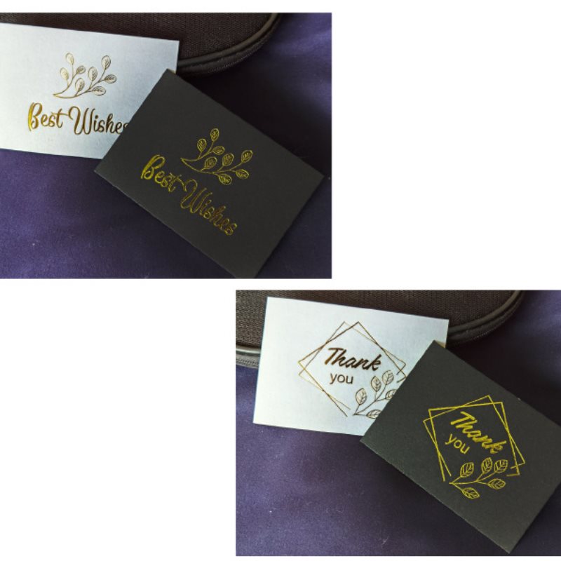 Bộ 50 tấm thiệp chúng mừng sinh nhật / đám cưới in chữ Thank You đẹp mắt