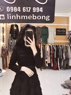 Váy ren tầng