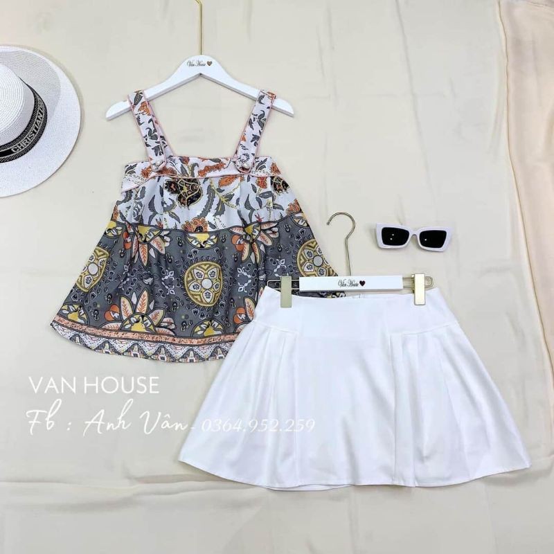 set áo 2s thổ cẩm chân váy