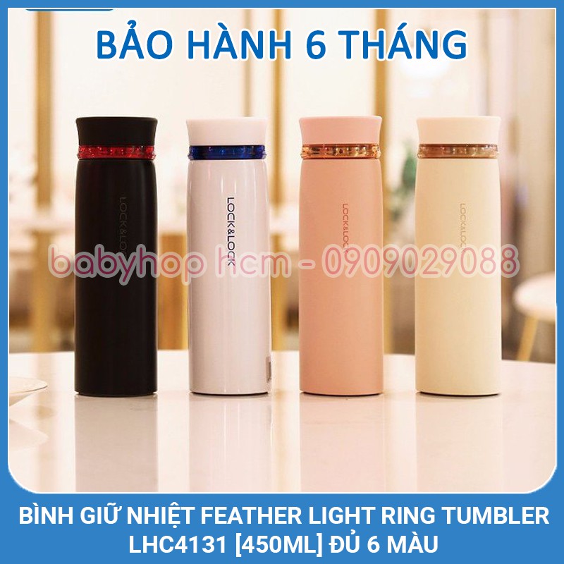 Bình Giữ Nhiệt Lock&Lock Feather Light Ring Tumbler LHC4131 [450ML] Đủ 6 Màu Đa Dạng | BigBuy360 - bigbuy360.vn