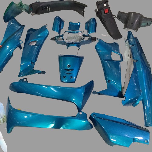 Bộ dàn áo xe Wave 110 - Wave Thái màu Xanh Da  - Bộ cụm pha đèn 1 bóng - SPB-DGW-da