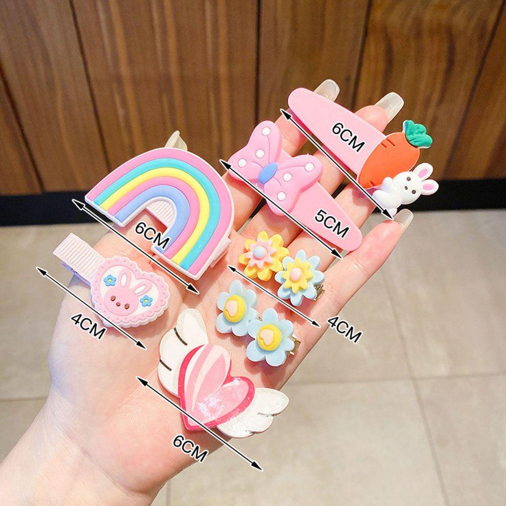 Set 14 Kẹp Tóc Hoạt Hình Dễ Thương Cho Bé Gái