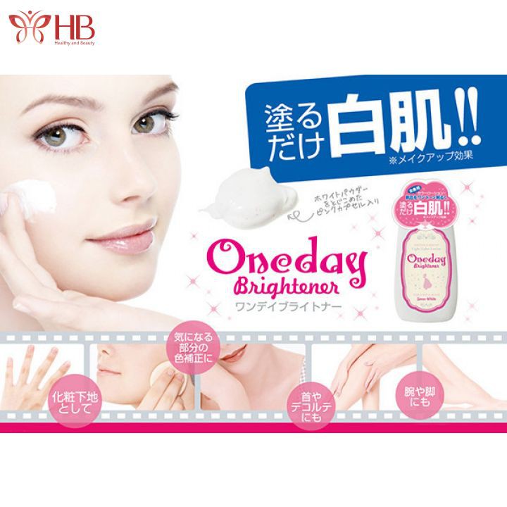 Lotion dưỡng trắng Oneday Brightener 120ml Nhật Bản mẫu mới