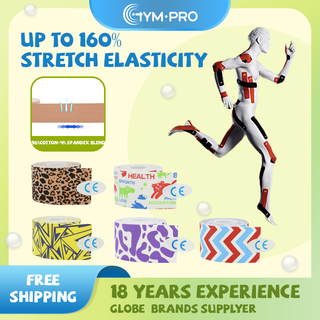 Gym Pro Cuộn Băng Cotton 5cm * 5m Chống Thấm Nước Thoáng Khí Không Gây Dị Ứng Hỗ Trợ Giảm Đau Tiện Dụng