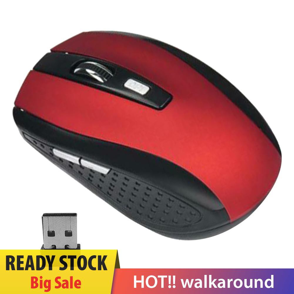 Chuột Quang Không Dây 6 Nút 2.4ghz 2000dpi Cho Notebook Pc