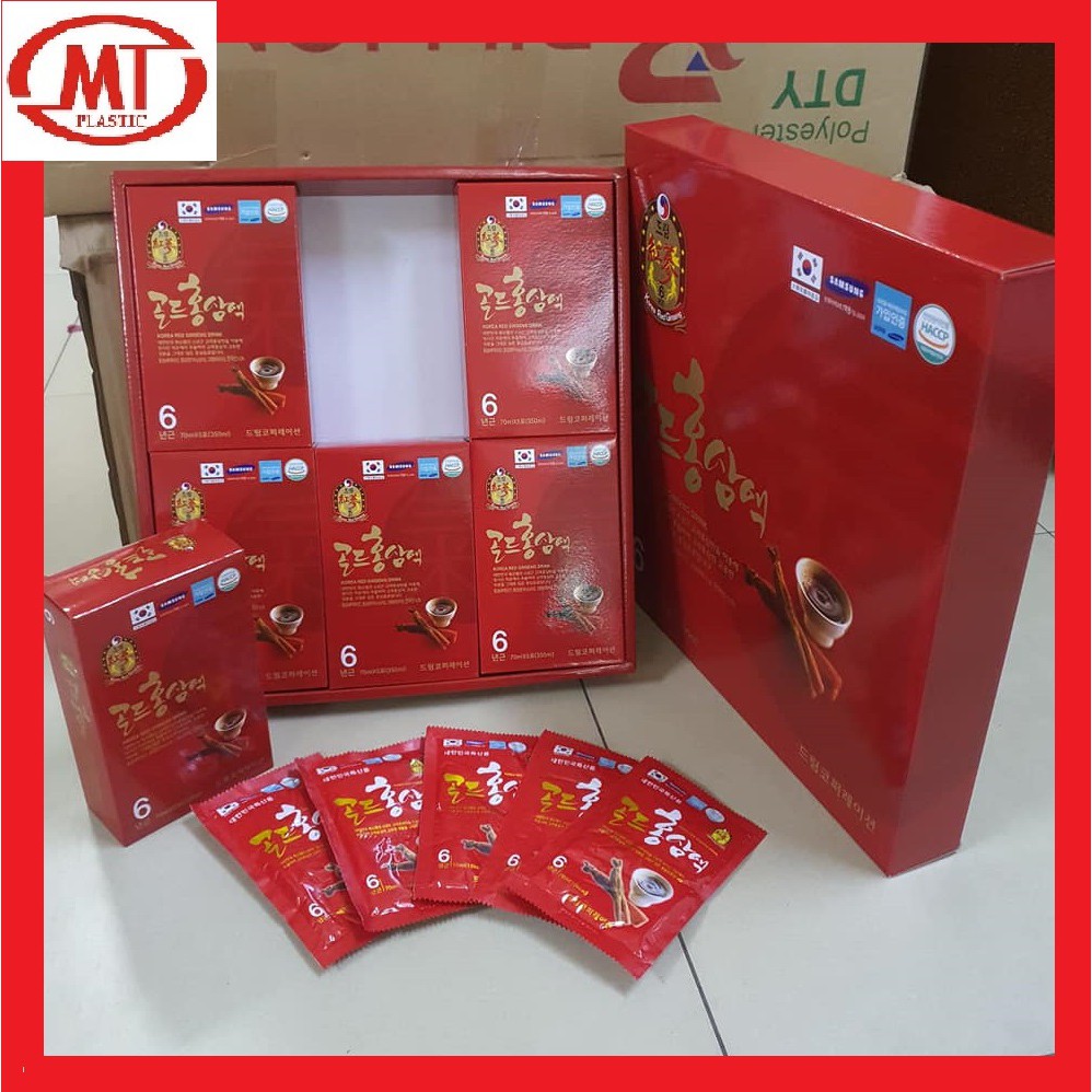 [chính hãng] Nước Uống Hồng Sâm 6 Năm Korea Red Ginseng (70 ml x 30 gói)