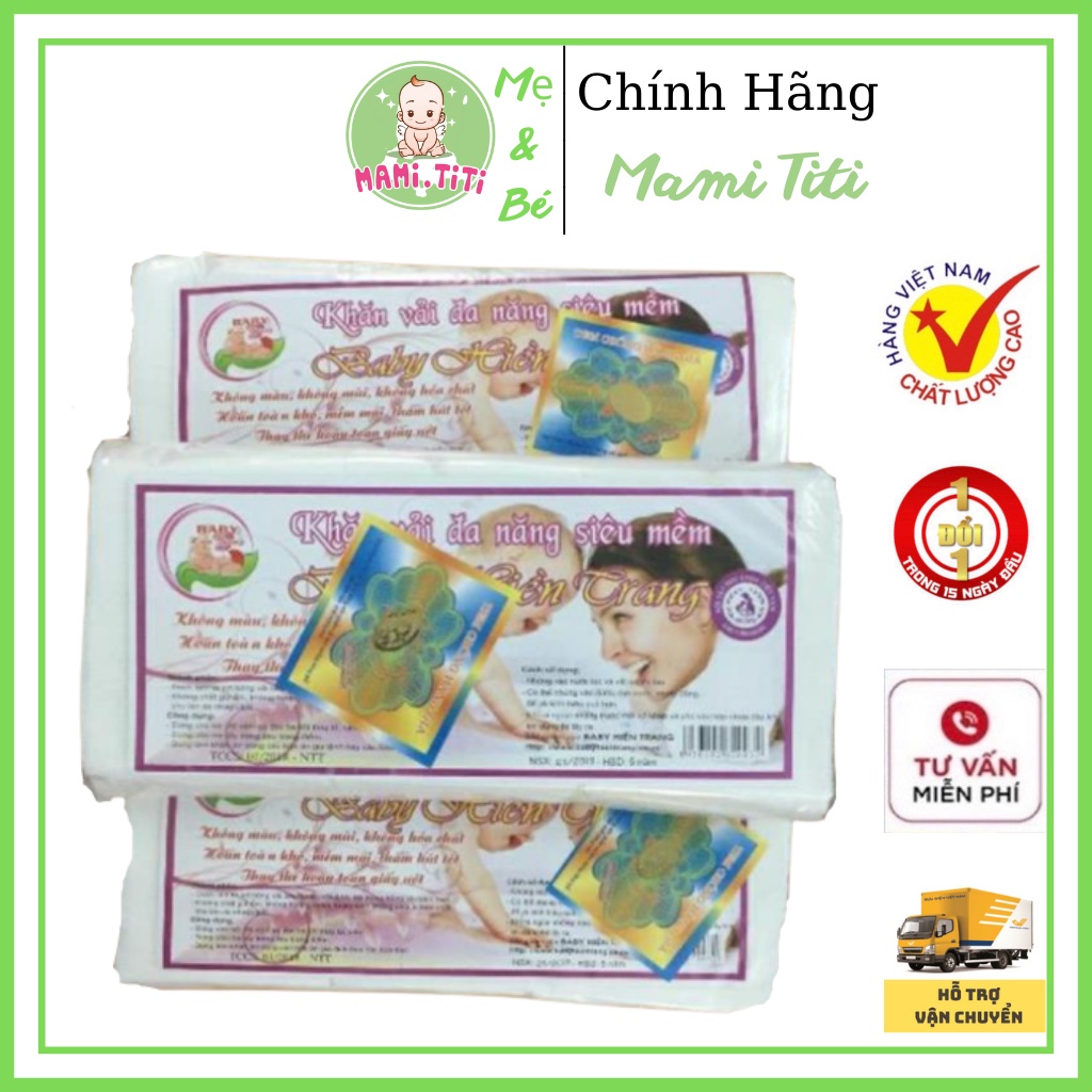 Khăn vải khô đa năng [ Chính Hãng HIỀN TRANG 220 Tờ ]