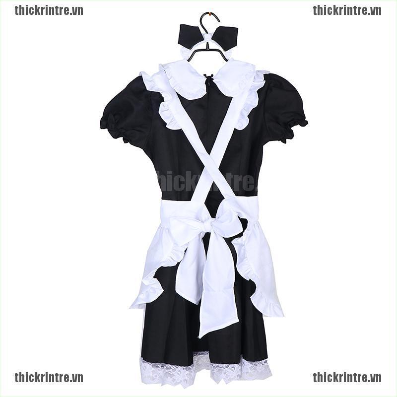 &lt; Hot ~ Mới &gt; Tạp Dề Hóa Trang Cô Hầu Gái Gợi Cảm Phong Cách Lolita