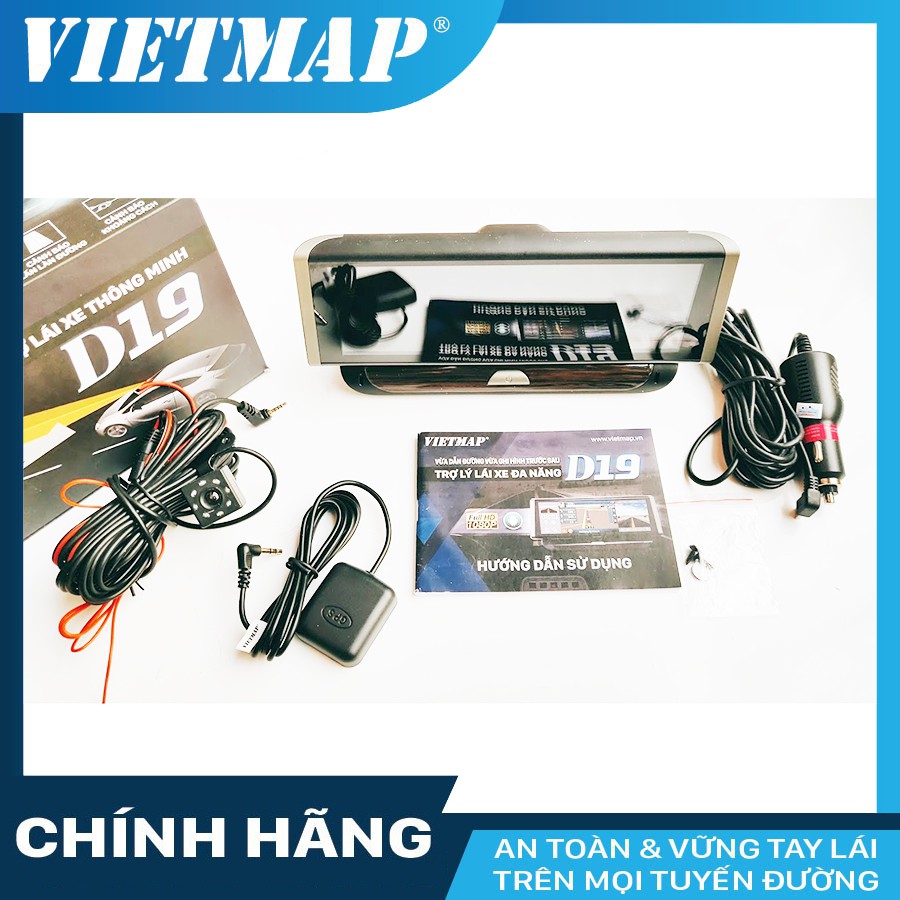 Camera Hành Trình Dẫn Đường VIETMAP D19 cho xe hơi + Thẻ Nhớ 64GB | BigBuy360 - bigbuy360.vn