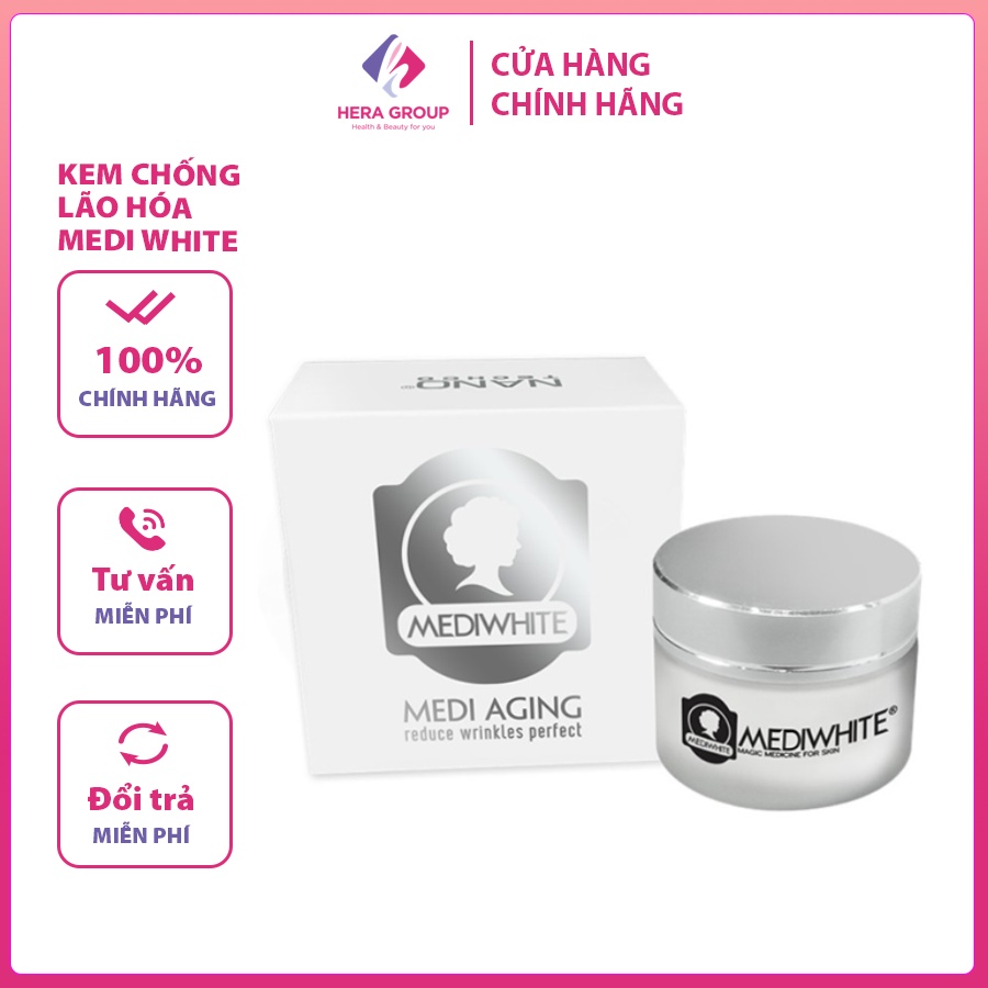 Kem Chống Lão Hóa Medi White Chính Hãng - Medi Aging - Kem Chống Lão Hóa Mờ Nếp Nhăn Medi White - Hàng Công Ty
