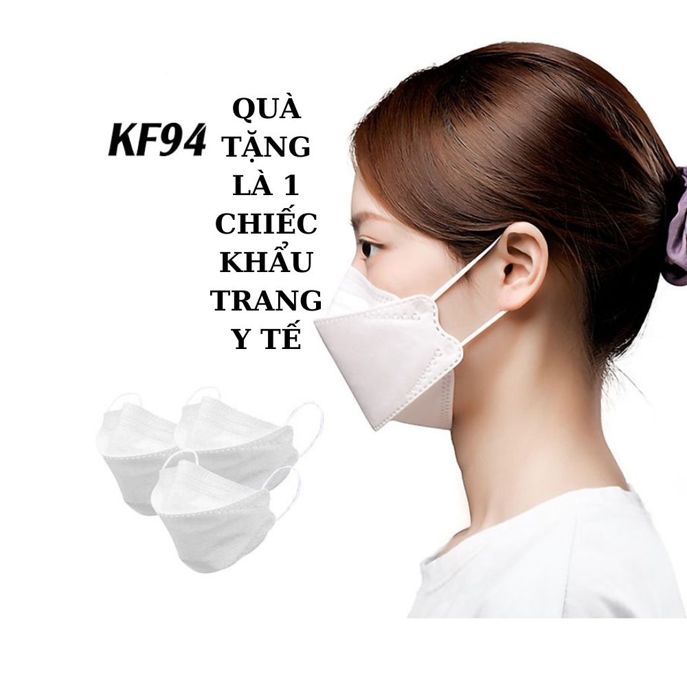 [MÃ MEGAT1221 GIẢM 10% TỐI THIỂU 15K ĐƠN TỪ 99K]  Khẩu Trang KF-94 Hàng Quà Tặng 1 Chiếc