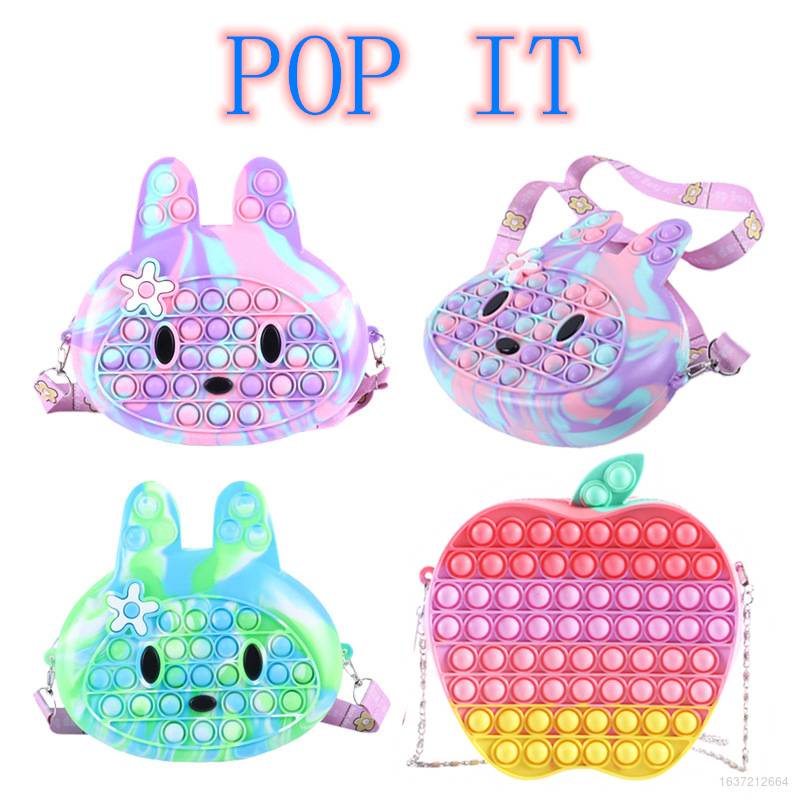 Pop IT Túi Đeo Chéo Vai Có Dây Đeo Hình Tiên Phong Điều Khiển Tiên Phong Làm Quà Tặng Cho Trẻ Em Nữ Chất Lượng Cao quali