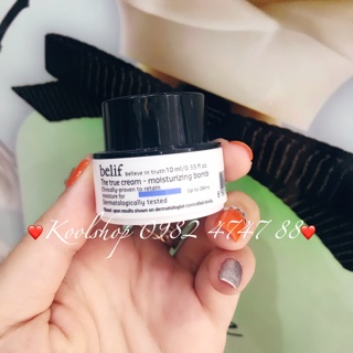 Mini 10ml Kem dưỡng cấp ẩm se khít lỗ chân lông Belif The True Cream Moisturizing Bomb