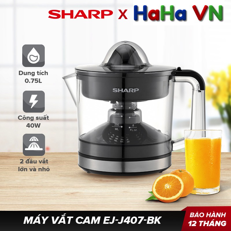 Máy vắt cam Sharp EJ-J256-WH, EJ-J407-WH, EJ-J407-BK, EJ-J415-WH, EJ-J408-WH, EJ-J850-BK, EJ-J130-ST (Hàng chính hãng)