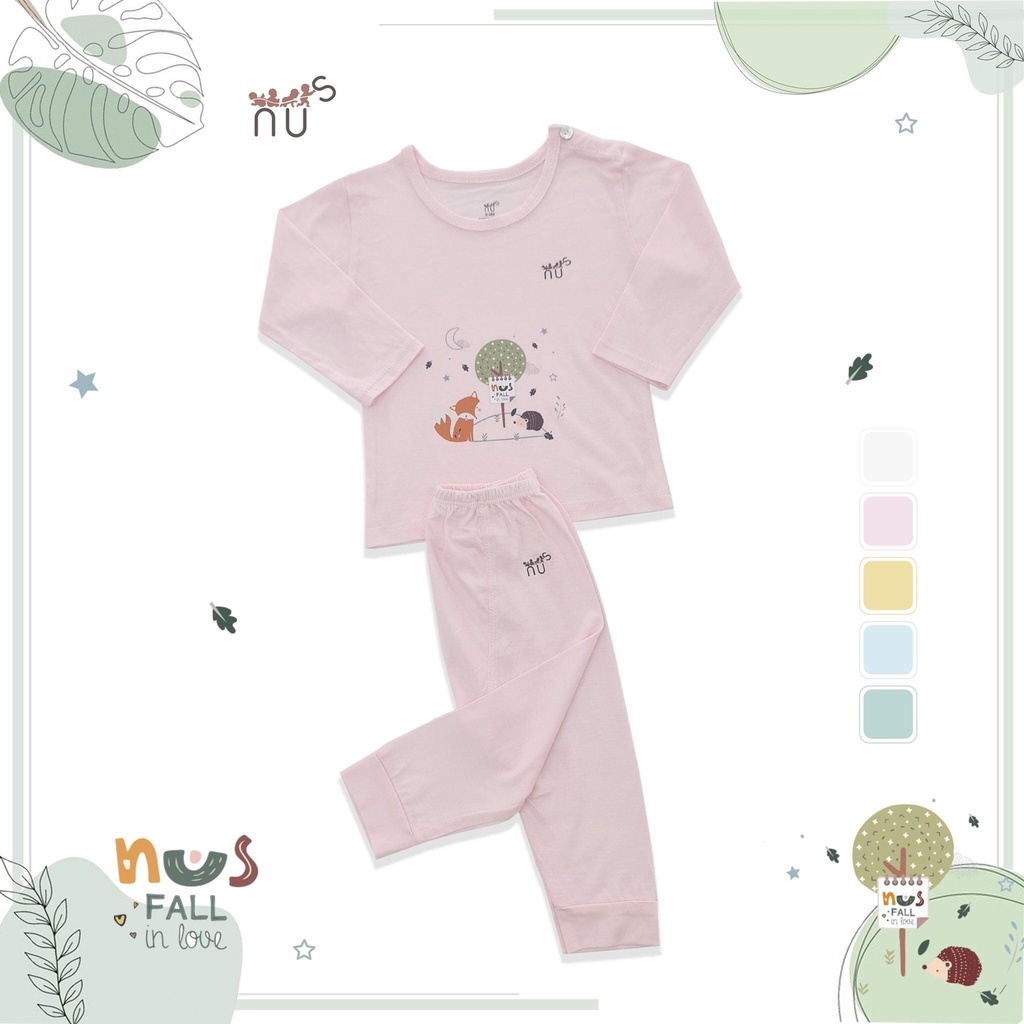 Bộ dài cài vai NUS siêu mềm mịn dành cho bé yêu