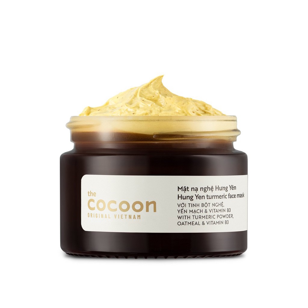 Mặt nạ tinh bột nghệ Hưng Yên Cocoon dưỡng sáng, bổ sung độ ẩm giúp làn da đều màu và rạng rỡ, chống oxy hoá
