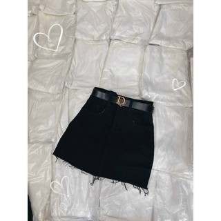 chân váy jean trắng và đen