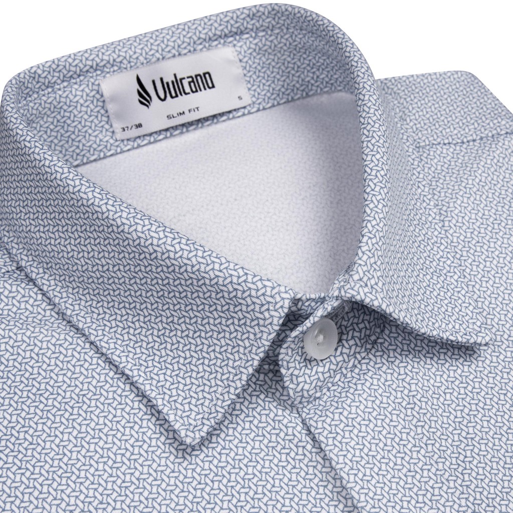 Áo sơ mi thun nam ngắn tay dáng Slim 100% Cotton cao cấp 1036 - Vulcano