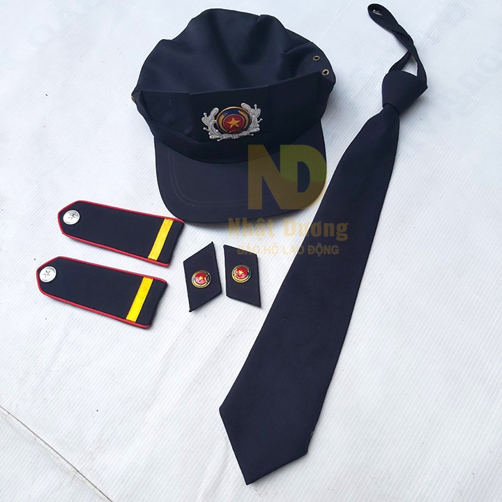 Đồng phục bảo vệ ngắn tay có logo bảo vê không phụ kiện vải kaki si chuẩn form NT02 -Nsafe