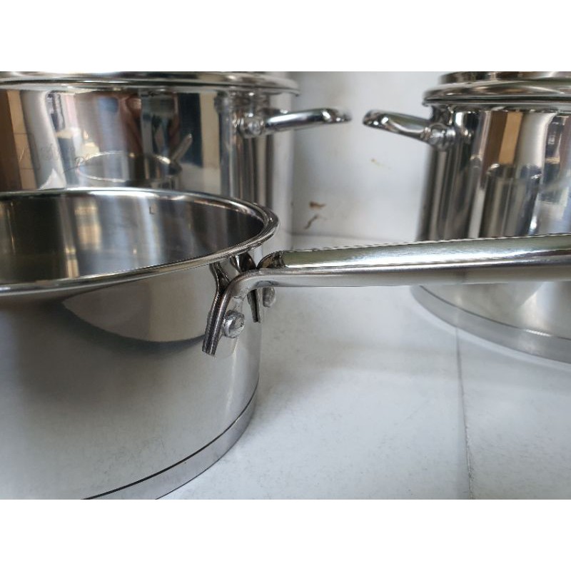 Bộ 5 nồi Inox cao cấp Fivestar Oval Kitchi nắp kính [ CHÍNH HÃNG] BẢO HÀNH 5 NĂM