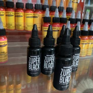 Mực xăm Trung Cấp Intenze Zuper Black 30ml ( hàng có sẵn )