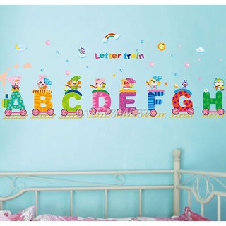 Decal dán tường đoàn tàu ABC