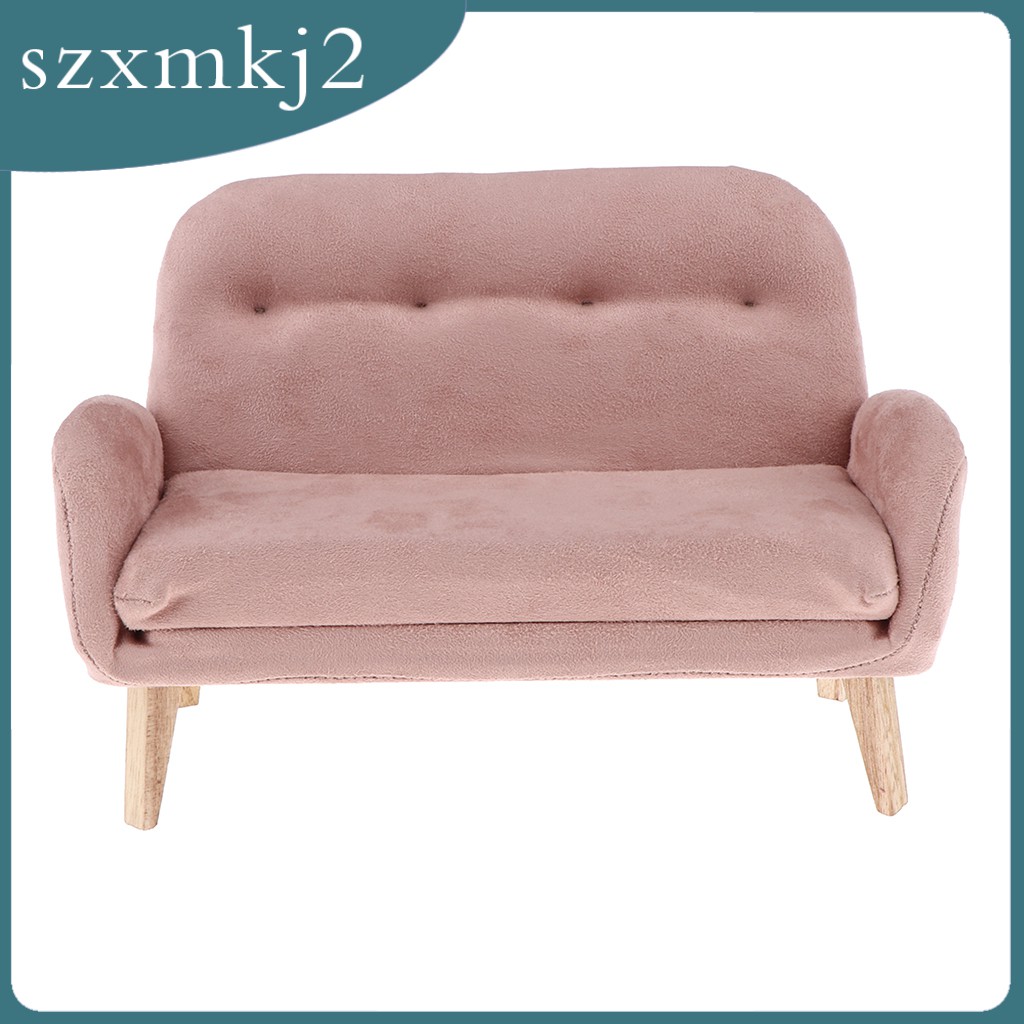 Mô Hình Ghế Sofa Đôi Tỉ Lệ 1 / 6 szxmkj2 Trang Trí Nhà Búp Bê