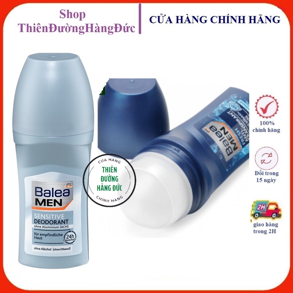 Lăn khử mùi cơ thể cho nam Balea Men 50ml Đức