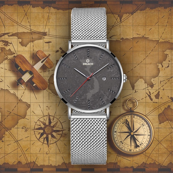 Đồng hồ nam Draco D22-ST03 &quot;Vietnamese Boy&quot; TRẮNG - thời trang nam