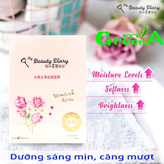 [1 HỘP 8 MIẾNG BẢN ĐÀI] Mặt nạ My Beauty Diary Hoa Hồng Damask Rose Mask