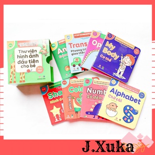 Thư viện hình ảnh đầu tiên cho bé - combo 8 cuốn j36