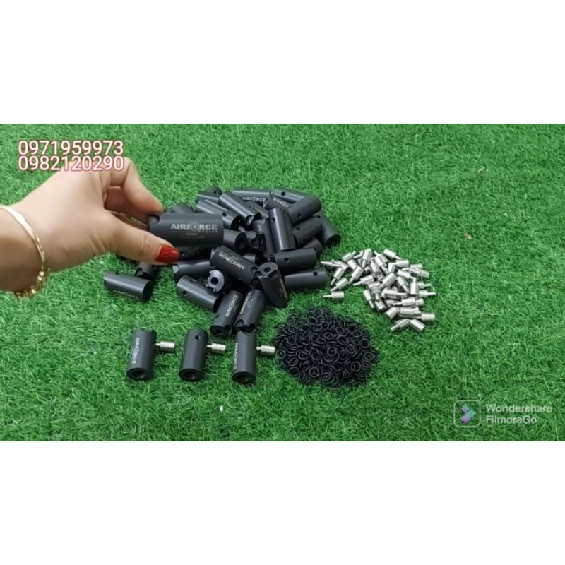 Q nhựa Tay Cầm Inox Tặng 8 Gioăng Sim Cao Su