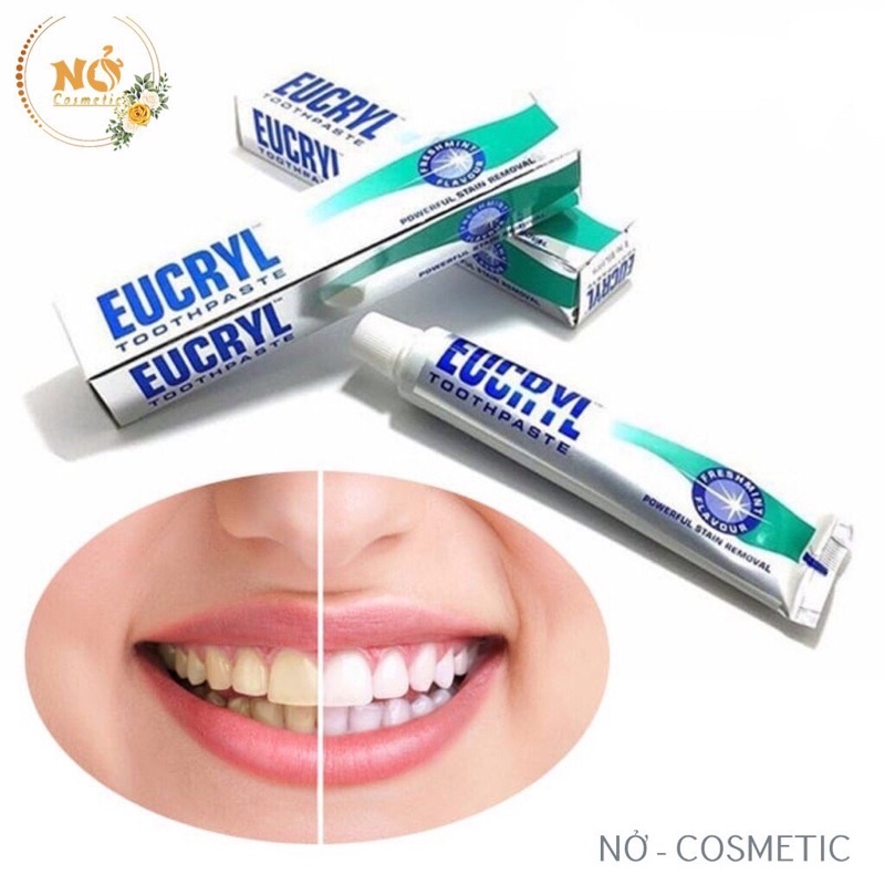 Kem Đánh Răng Làm Trắng Răng Hương Bạc Hà Eucryl Freshmint Toothpaste 62g