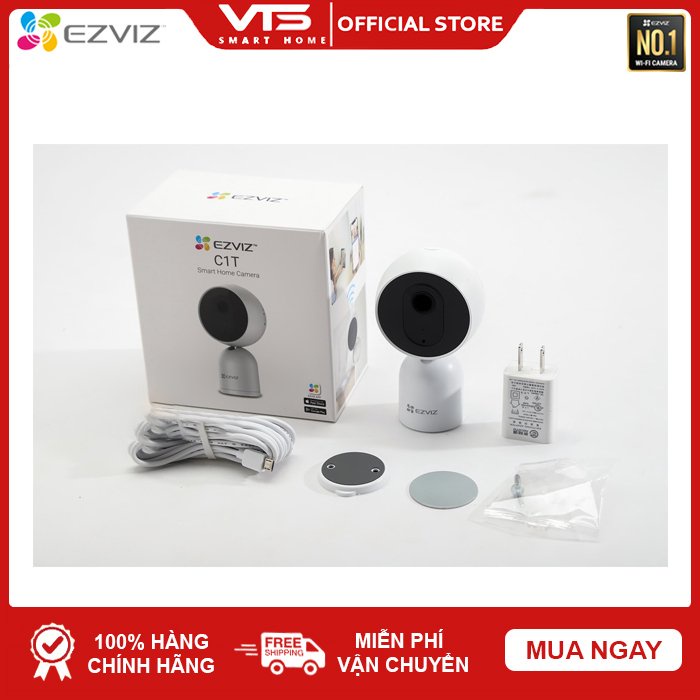 Camera IP WIFI EZVIZ C1T 2MP, Full HD 1080P - Đàm Thoại 2 Chiều, Phát Hiện Chuyển Động - VTS Smart Home