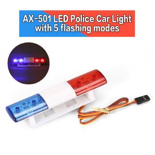 Thanh đèn AX-501 kiểu cảnh sát chuyên dụng cho xe ô tô RC 1/10 1/8 TAMIYA