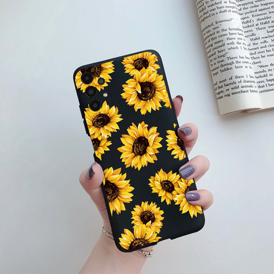 Ốp Điện Thoại Silicon Mềm Chống Sốc Họa Tiết Hoa Cho Samsung Galaxy A13 A33 A53 A73
