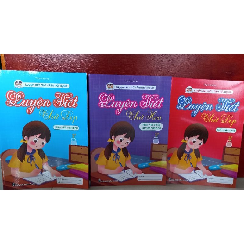 Combo 3 VởLuyện Viết Chữ Đẹp - LuyệnNét Chữ,Rèn NếtNgười . Bộ quà tặng
