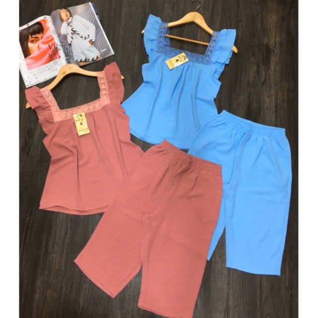 Đồ bộ lửng vải đũi khangshop1