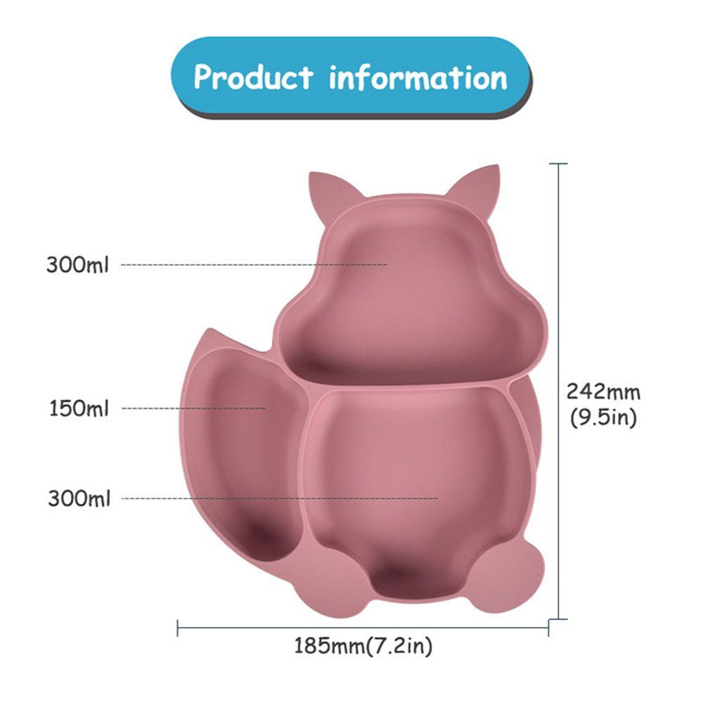 LUOL Yếm Ăn Bằng Silicon Chống Trượt Họa Tiết Hoạt Hình Dễ Thương Cho Các Bé