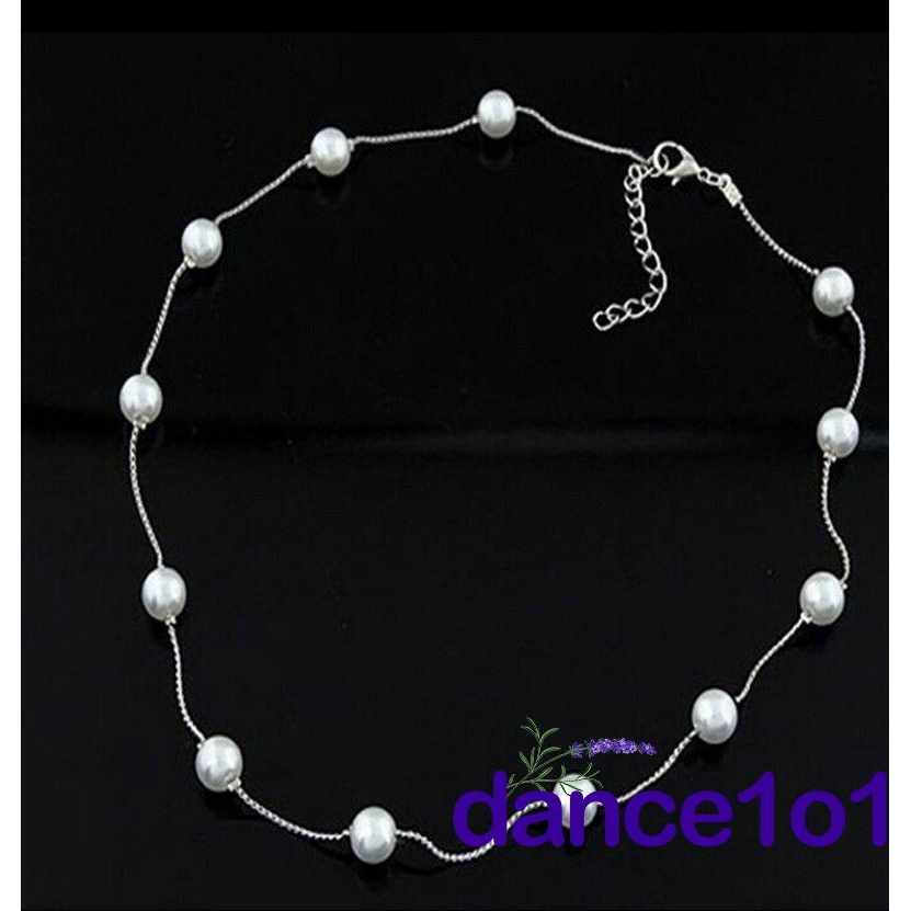 Vòng cổ choker chuỗi hạt ngọc trai thời trang cho nữ