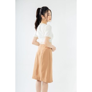 Chân váy súp li 2 nắp túi CCHAT