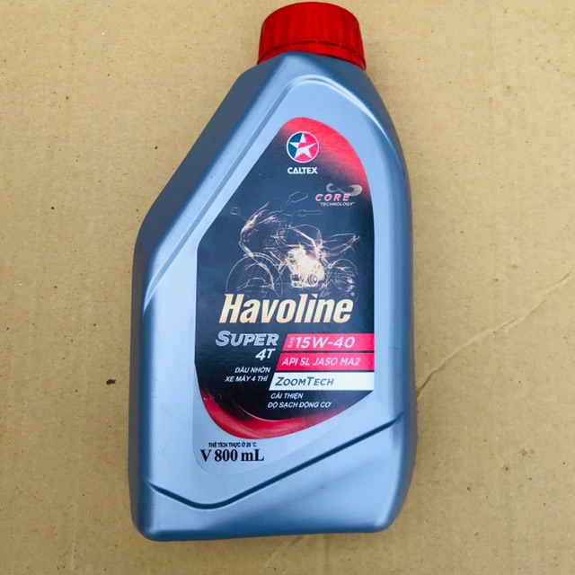 Đầu nhớt Caltex Havoline dùng cho động cơ xe số