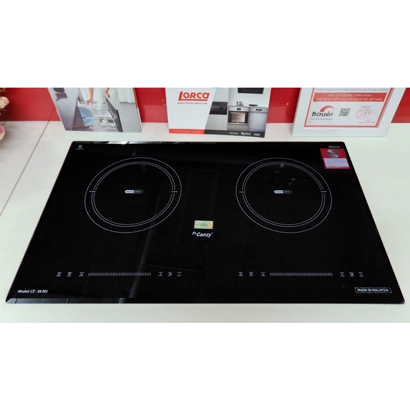 Bếp từ đôi Canzy CZ 58MS - Nhập khẩu Malaysia nguyên chiếc, Bảng mạch, mâm từ công nghệ Châu âu