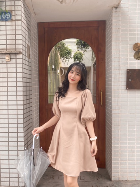 [Mã FAGREEN1505 giảm tới 30K đơn 99K] Đầm trễ vai tay lỡ | BigBuy360 - bigbuy360.vn