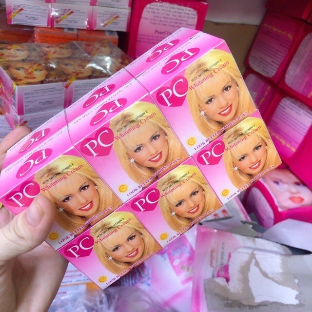 Kem Dưỡng Da PC Whitening Cream - 1 lố 12 hũ