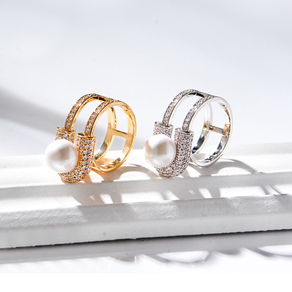 Kẹp giữ khăn choàng đính ngọc trai nhân tạo thời trang cho nữ