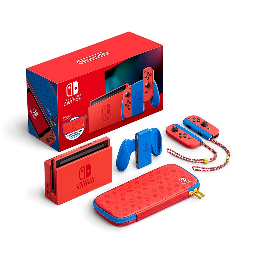 Nintendo Switch Mario Red&amp;B đồ chơi máy chơi game cầm tay online gaming chơi game giá rẻ điện tử cao cấp hiện đại 32U11