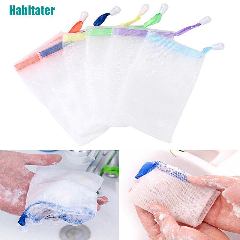 Set 10 Túi Lưới Tạo Bọt Xà Phòng Chăm Sóc Da Dễ Dàng